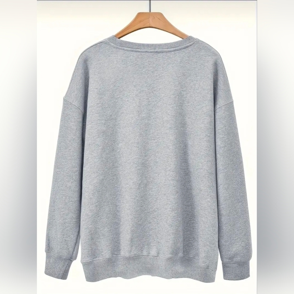 🆕️Gray HalloThanksMas Sweatshirt - Picture 2 of 3
